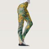 Jerusalem Artichoke Flowers door Claude Monet Leggings (Rechts)