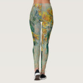 Jerusalem Artichoke Flowers door Claude Monet Leggings (Achterkant)