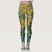Jerusalem Artichoke Flowers door Claude Monet Leggings (Voorkant)