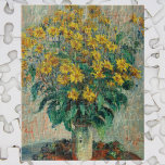 Jerusalem Artichoke Flowers door Claude Monet Legpuzzel<br><div class="desc">Jerusalem Artichoke Flowers (1880) van Claude Monet is een impressionistisch schilderij met een mooie kunstbloem met een bloeiend geel Jeruzalem-artisjokbloemen in een vaas. Over de kunstenaar: Claude Monet (1840-1926) was een oprichter van de Franse impressionistische schilderbeweging, waarbij de meeste schilderijen "en plein air" (in de open lucht) zijn, als impressionistische...</div>