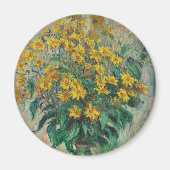 Jerusalem Artichoke Flowers door Claude Monet Magneet (Voorkant)