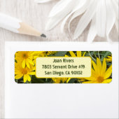 Jerusalem Artichoke Flowers Retouradres Labels (Insitu)