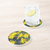 Jerusalem Artichoke Flowers Sandstone Onderzetter (Zijkant)