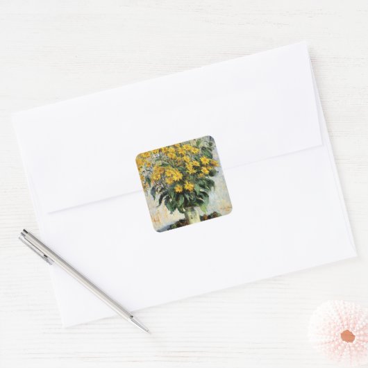 Jerusalem Artichokes Vierkante Sticker (Envelop)