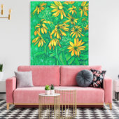 Jerusalem Artichokes Zonnebloemenschilderkunst Canvas Afdruk (Insitu (Woonkamer))