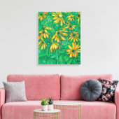 Jerusalem Artichokes Zonnebloemenschilderkunst Canvas Afdruk (Insitu (Woonkamer))