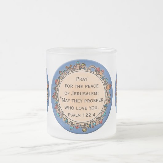 Jerusalem At Last Matglas Koffiemok (Center)
