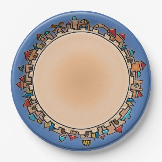 Jerusalem At Last Papieren Bordje (Voorkant)