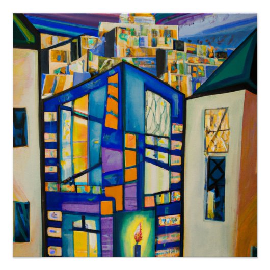 Jerusalem at Night Perfect Poster (Voorkant)