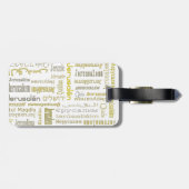 Jerusalem Bagagelabel (Achterkant horizontaal)