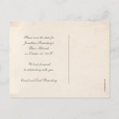  Jerusalem Bar Mitswa Red de datum Navy Aankondigingskaart (Achterkant)