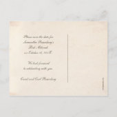  Jerusalem Bat Mitzvah Bewaar de datum Postca Aankondigingskaart (Achterkant)