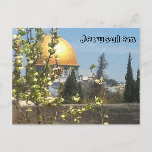Jerusalem Beauful Briefkaart (Voorkant)