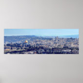 Jerusalem (bekeken vanaf Mt. Scopus) canvas Poster (Voorkant)