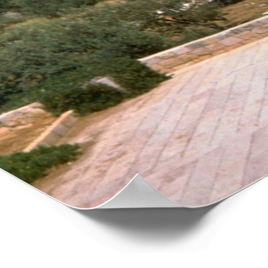 Jerusalem, berg Zion Poster (Hoek)