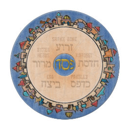 Jerusalem bij het laatste seder-Bord Snijplank