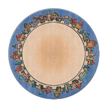 Jerusalem bij last Judaica Glass Serving en