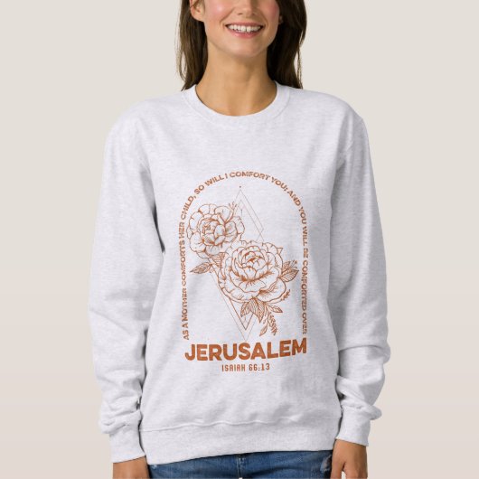Jerusalem Bijbelvers 66 13 Trui (Voorkant)