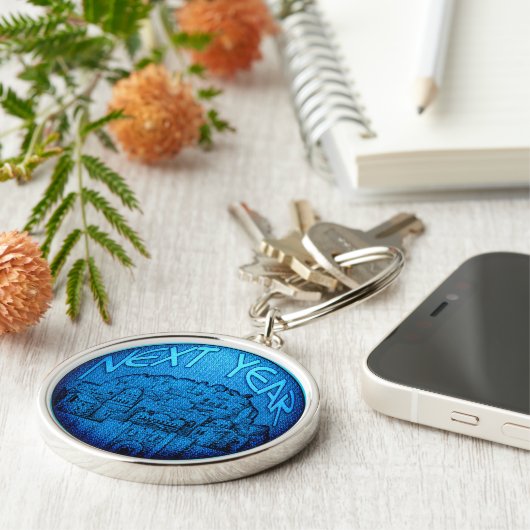 Jerusalem Blue Sleutelhanger (Zijkant)