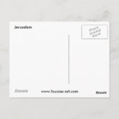 JERUSALEM BRIEFKAART (Achterkant)