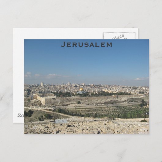 Jerusalem briefkaart (Voorkant / Achterkant)
