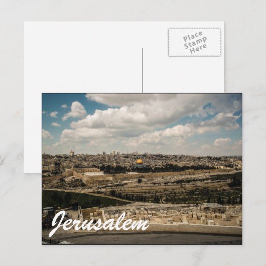 Jerusalem Briefkaart (Voorkant / Achterkant)