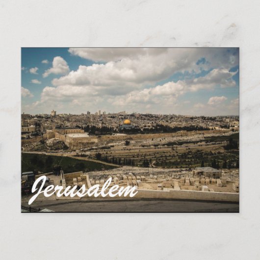 Jerusalem Briefkaart (Voorkant)