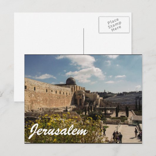 Jerusalem Briefkaart (Voorkant / Achterkant)