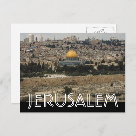 Jerusalem Briefkaart (Voorkant / Achterkant)