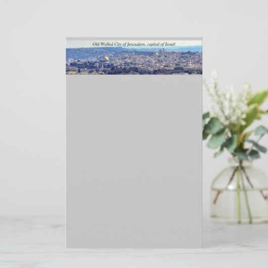 Jerusalem briefpapier (Staand voorkant)