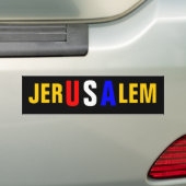 JERUSALEM BUMPERSTICKER (Op auto)