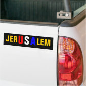 JERUSALEM BUMPERSTICKER (Op Truck)