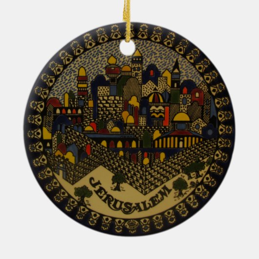 Jerusalem Ceramic Keramisch Ornament (Achterkant)