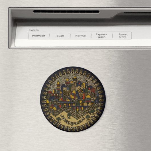 Jerusalem Ceramic Magneet (Insitu (Vaatwasser))