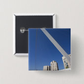 Jerusalem Chords Bridge Vierkante Button 5,1 Cm (Voorkant /achterkant)