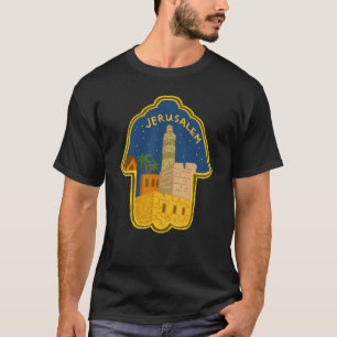 Jerusalem City Israël souvenir voor mannen vrouwen T-shirt