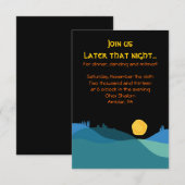 JERUSALEM CITY of GOLD Mitzvah Party Card Informatiekaartje (Voorkant / Achterkant)