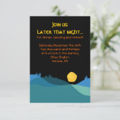 JERUSALEM CITY of GOLD Mitzvah Party Card Informatiekaartje (Staand voorkant)