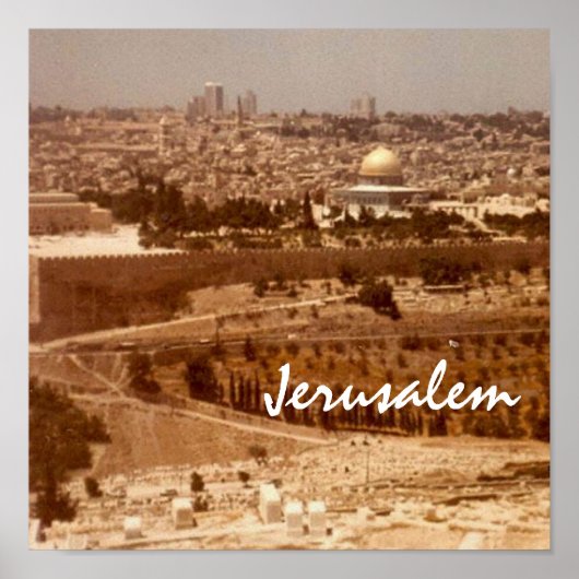 Jerusalem City of Gold Print (Voorkant)
