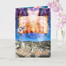 Jerusalem City PEACE op AARDE-kaart Kaart