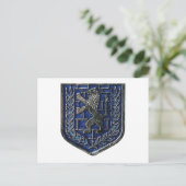 Jerusalem Crest Blue Briefkaart (Staand voorkant)
