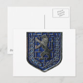 Jerusalem Crest Blue Briefkaart (Voorkant / Achterkant)