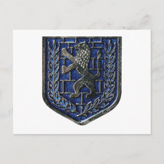 Jerusalem Crest Blue Briefkaart