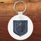 Jerusalem Crest Blue Sleutelhanger (Voorkant)