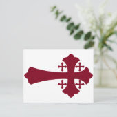 Jerusalem Cross Briefkaart (Staand voorkant)