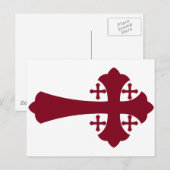 Jerusalem Cross Briefkaart (Voorkant / Achterkant)