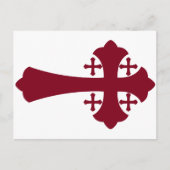 Jerusalem Cross Briefkaart (Voorkant)