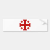 Jerusalem Cross Bumpersticker (Voorkant)