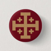 Jerusalem Cross Button (Voorkant)