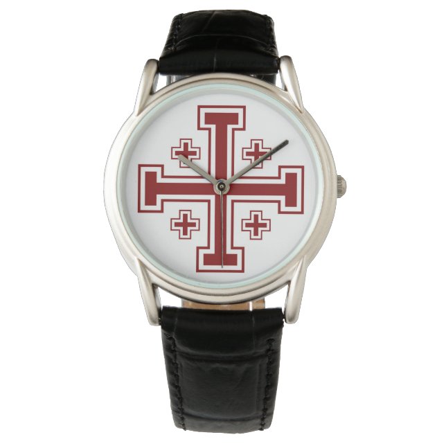 Jerusalem Cross Horloge (Voorkant)